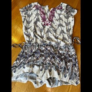 Multi colored short romper